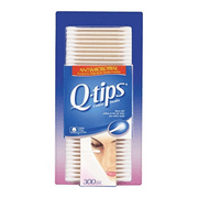 Q-Tips Antibacterial Cotton Swabs For Clean Ears Multi-Use, 300 ct