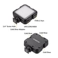 thumbnail image 4 of Andoer Luz LED portátil Andoer con 42 diodos, ajuste de brillo alto y bajo, batería integrada, ideal para fotografía con DSLR, incluye cable USB y manual, 1 unidad., 4 of 6