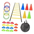 thumbnail image 1 of Colaxi Agility Ladder Portable Staircase Balance Jumping Obstacles Adjustable Rungs 44 Piece Yellow, 1 of 8