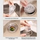 thumbnail image 5 of Bolsas de malla para coladores de fregadero de cocina | 100 unidades de filtros desechables elásticos para desagües | Red fina de poliéster antiobstrucción | Compatible con la mayoría de coladores, 5 of 8