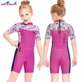 thumbnail image 4 of NUEVO ESTILO NIÑOS HETSUITS TRAJE DE BURGING DE AFERIOR APROVECCIONADO 2,5 mm Traje de baño completo para el buceo para jóvenes Snorkeling Surfing Natación Rosy S Methold OD003674-01, 4 of 7