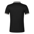 thumbnail image 3 of Men's Four Seasons Leisure Fashion Design Lapel Button Short Sleeve, 3 of 6