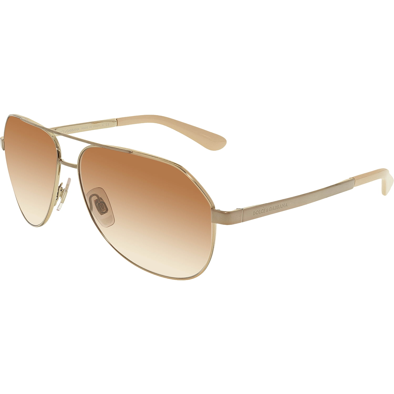 Dolce & Gabbana Women's Gradient DG2144-129313-59 Gold Aviator Sunglasses -  