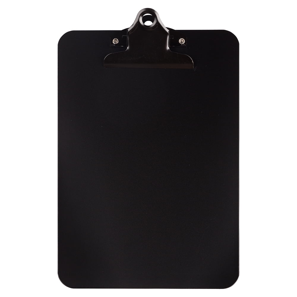 JAM Aluminum Clip Board, Black Clipboard, 1/Pack, Small, 6 x 9