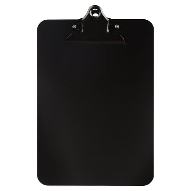 JAM Aluminum Clip Board, Black Clipboard, 1/Pack, Small, 6 x 9