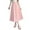 Pink, variant on yillto Womens Plus Size Long Skirts High Waist A Lined Elegant Pleated Midi Skirt with Pockets