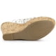 thumbnail image 5 of Sandalias De Cuña Tacones De Plataforma De Madera Lazo De Encaje Para Mujeres Verde 35.5, 5 of 6