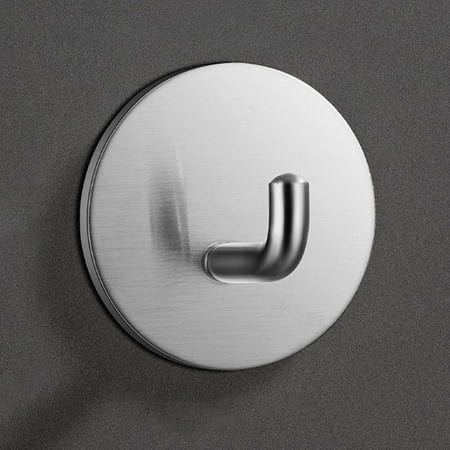 

Artifact 4pc Stainless Steel 304 Single Hook Hook Circular Adhesive Hook Kitchen Bathroom Shower Room Hook
