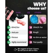 Fantastory Glow in The Dark Paint - 10 Extra Bright Colors 60 ml / 2 oz Glow in Dark Acrylic Paint