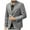 Grey, variant on LIUJUNSHOP Peak Lapel Men's Formal Jacket Blazer Men's Business Casual Fashion Suit Solid Color Coat for Wear and Formal Events