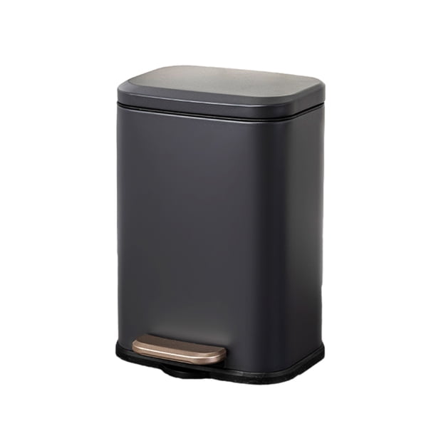Cubo de basura compacto Injueey para cocina y baño Gris