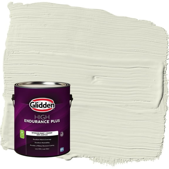Glidden HEP Wild Wheat / Green Flat Interior Paint with Primer, 1 Gallon