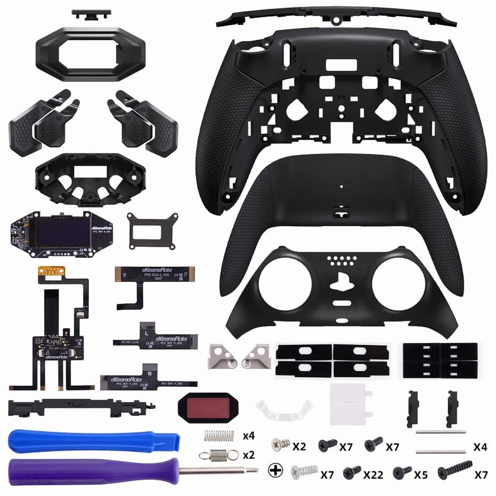 eXtremeRate BEYOND Kit for PS5 Edge - OLED Display Paddles w/ 4 Remappable Buttons & Rubberized Grip (Black)