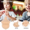 thumbnail image 2 of OATIPHO Wood Painting Crafts 10Pcs Khaki Acorn Shape for Children Imagination Enhancement, 2 of 5
