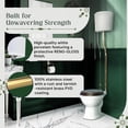 thumbnail image 2 of Aspen High Tank Pull Chain Toilet White Ceramic High Tank, Elongated Rear Entry Bowl and Brass PVD Pipes Antique Victorian ADA Compliant Toilet 78" Adjustable Height Renovators Supply, 2 of 12