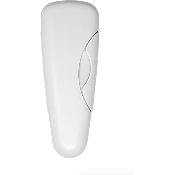 RADIUS Razor Travel Case, BPA-Free Recycled Plastic, Portable for Bathroom, School, Home, Camping - White
