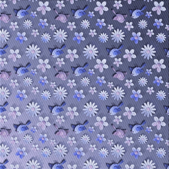Ahgly Company Machine Washable Indoor Square Transitional Deep Periwinkle Purple Area Rugs, 7' Square