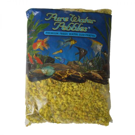 Pebbles Aquarium Gravel - Pure Water Pebbles Aquarium Gravel - Daffodil 5 lbs (3.1-6.3 mm Grain)