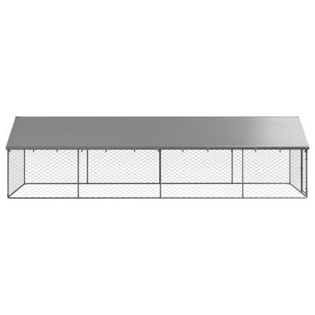 vidaXL 屋外用犬小屋 屋根付き 400x200x150cm動物 ペット用品 ペット用品 犬用品 犬小屋・ドッグラン 代引不可