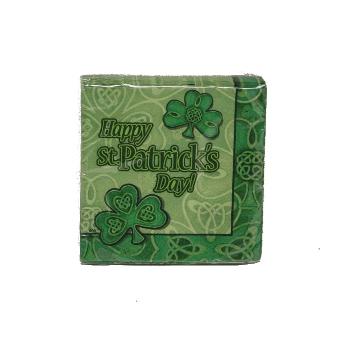 Clover St. Patrick's Day Beverage Napkins, 24ct by Unique Industries