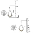 thumbnail image 4 of LeCalla 18K Gold-Plated 925 Sterling Silver Open Pyramid Drop Dangle Leverback Earrings for Women and Teen 52MM, 4 of 7
