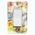 thumbnail image 1 of Metal Light Switch Plate Outlet Cover Flower Teapot ROS007, 1 of 13