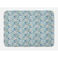 thumbnail image 1 of Retro Bath Mat, Hipster Animals with Bow Tie and Hat Wearing Dog Cat Portraits on Blue Toned Backdrop, Plush Bathroom Decor Mat with Non Slip Backing, 29.5" X 17.5", Multicolor, by Ambesonne, 1 of 2