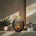 thumbnail image 3 of Candle Lantern with Clear Glass and Decorative Black and Gold Metal for Home Decor Patio Garden Dining Living Room Bedroom Office Farmhouse Entryway Events Wedding Decorations - Set of 6, 3 of 9