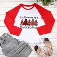 thumbnail image 4 of Camiseta de Navidad para mujer, temporada festiva, regalo para amantes, camiseta de manga larga, camiseta con costuras a juego de colores para mujer Pompotops  gfhjh4617, 4 of 7