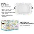 thumbnail image 2 of Cute Beach Gnomes Foldable Storage Basket,Canvas Fabric Foldable Storage Bins with Handles Open Home Storage Bins Boxes for Toy Book Shelf Closet Baskets, 2 of 8