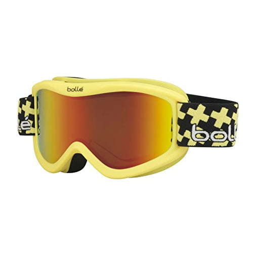 Bolle Volt Plus Snow Goggles Matte Yellow Cross Frame Sunrise Lens