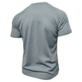 thumbnail image 6 of Rhuody t shirts for men Short Sleeve Round neck Tee Shirts Shirt Solid Colour Sports Tops Clothes Blue L, 6 of 9