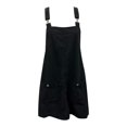 thumbnail image 4 of Vestido mono de pana para mujer: tirantes ajustables, mini, con bolsillos, moda de verano, 4 of 5