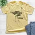 thumbnail image 2 of Kids Giraffe Chicken Ostrich Shirt, Youth Kids Boy Girl T-Shirt, Ostrich Shirt, Funny Farm Animal Shirt, Pun Tee, Yellow, Small, 2 of 4