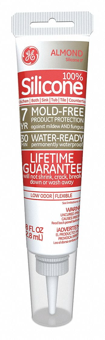 GE 28055 2.8 oz. Almond Silicone Caulk Tube - Walmart.com