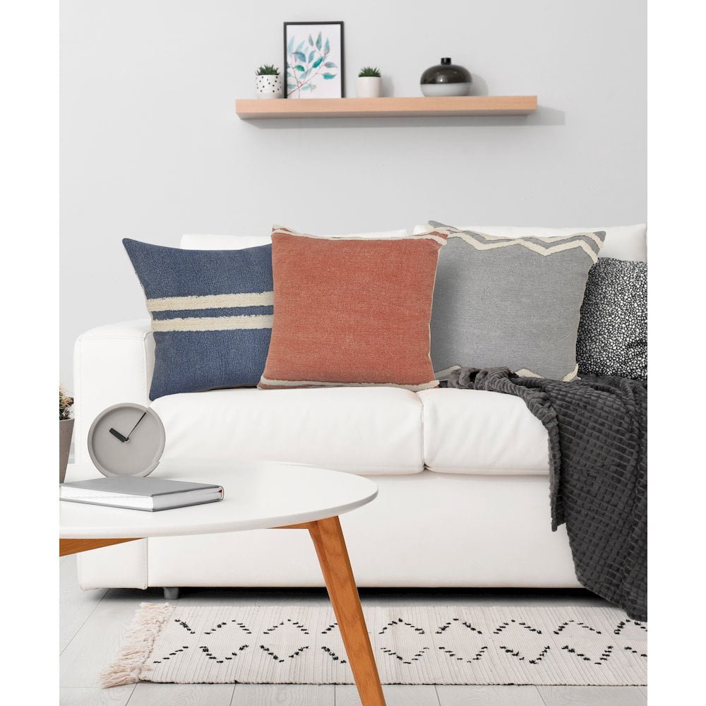LR Home Soft Striped Cinnamon Throw Pillow