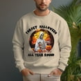 thumbnail image 2 of Men's 330g 100% Cotton Halloween Pattern Dropped Shoulder Crew Neck Sweatshirt, 2 of 15