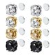 thumbnail image 2 of Clips magnéticos para las orejas para hombres y mujeres, piedra de cristal blanco, Perno magnético fuerte, pendientes magnéticos de circón Punk, joyería sin perforación, 2 piezas, 2 of 4
