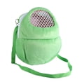 thumbnail image 2 of Bolsa de transporte transpirable para mascotas, para hámster, conejo y hurón, para dormir, color verde, 2 of 7