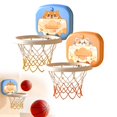 thumbnail image 2 of Childrens Indoor Basketball Hoop Toy Set, Adjustable Height Backboard & Net System for Kids & Toddlers, Parent-Child Shooting Ball Game, Easy Install Plastic, Ages 2-8, 2 of 8