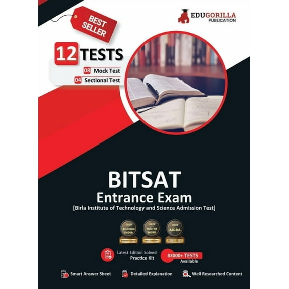 BITSAT Entrance Exam 2023 - Physics, Chemistry, Mathematics, English, Logical Reasoning - 8 Mock Tests 4 Sectional Tests, (Paperback)