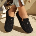 thumbnail image 4 of DIVVce Suede Cutout Slip On Mules For Women Closed Toe Breathable Comfortable Casual Footwear, 4 of 8