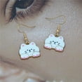 thumbnail image 3 of Lovely Enamel Cat Dangle Earrings - Adorable Cartoon Style Cat Jewelry for Cat Lover, 3 of 7