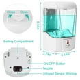 thumbnail image 5 of 700ml Wall Mount Foam Soap Dispenser  Automatic Infrared Sensor Touchless Hand Soap Dispenser, 5 of 5