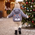 thumbnail image 5 of Abcomgle Toddler Winter Coat Lightweight Puffer Padded Winter Jacket for Toddler Boys Cute Bear Ears Hooded Winter Coats for Boys Winter Warm Baby Girls' Outerwear Jackets & Coats, 5 of 7