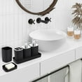 thumbnail image 3 of Bathroom Accessories Set - Gorgeous Bathroom Set, 10PC Bathroom Accessory Set, Toilet Brush, Trash Can, Qtip Holder Dispenser & Soap Dispenser, 3 of 13