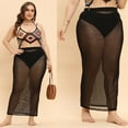 thumbnail image 6 of Purcoar Women's Plus Size Sexy Mesh Sheer Leggings High Waisted Pants, 6 of 6