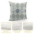 thumbnail image 4 of Shiartex Throw Pillow Covers Geometric Watercolor Moroccan Texture Sage Green Pillowcase Decorative Square Cushion Case with Zipper Soft Warm  Pillow Cover for Couch Bed, 4 of 5