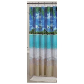 Pztex 72 X 72 Shower Deluxe Curtain W Matching Hooks