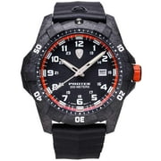 Protek 1004 Unisex Dive Series Orange and Black Dial Strap Watch